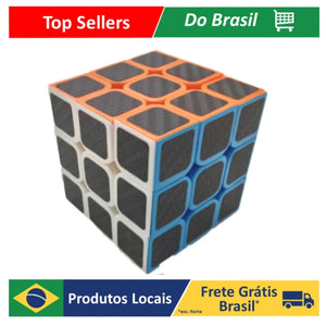 Cubo Mágico Profissional 3x3x3 Fanxin Black Carbon