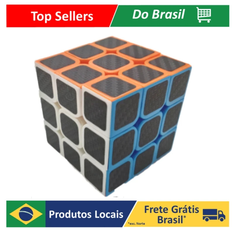 Cubo Mágico Profissional 3x3x3 Fanxin Black Carbon