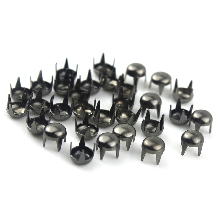 Kit Rebites de garra - 100 peças 2-6mm Metal redondo tachas Accessorios 13 tamanhos