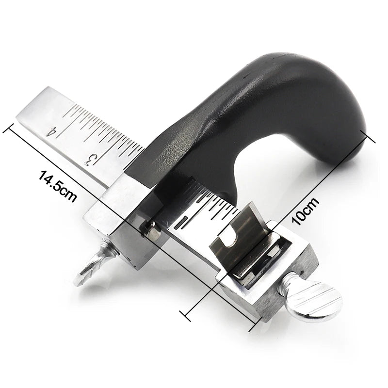 Cortador de tira de couro - ferramenta de corte de couro - Fieira - corte manual com 3 lâminas