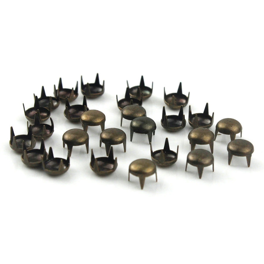 Kit Rebites de garra - 100 peças 2-6mm Metal redondo tachas Accessorios 13 tamanhos