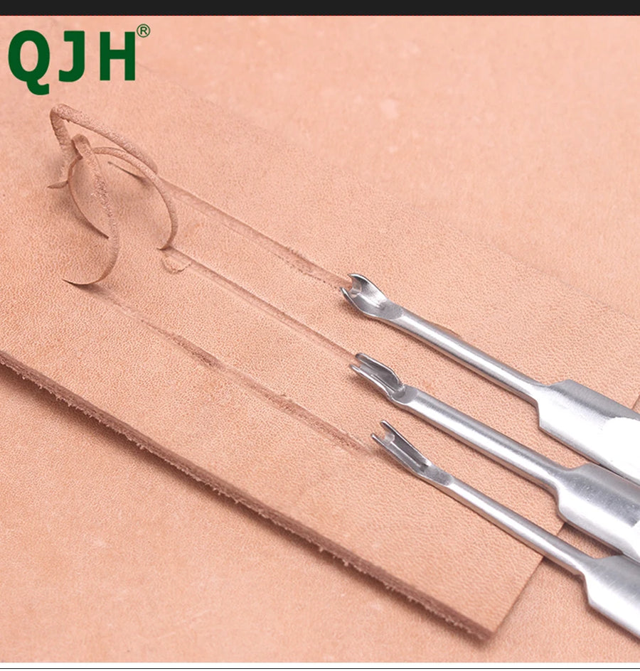 Kit 3 pçs - desquinador de couro -