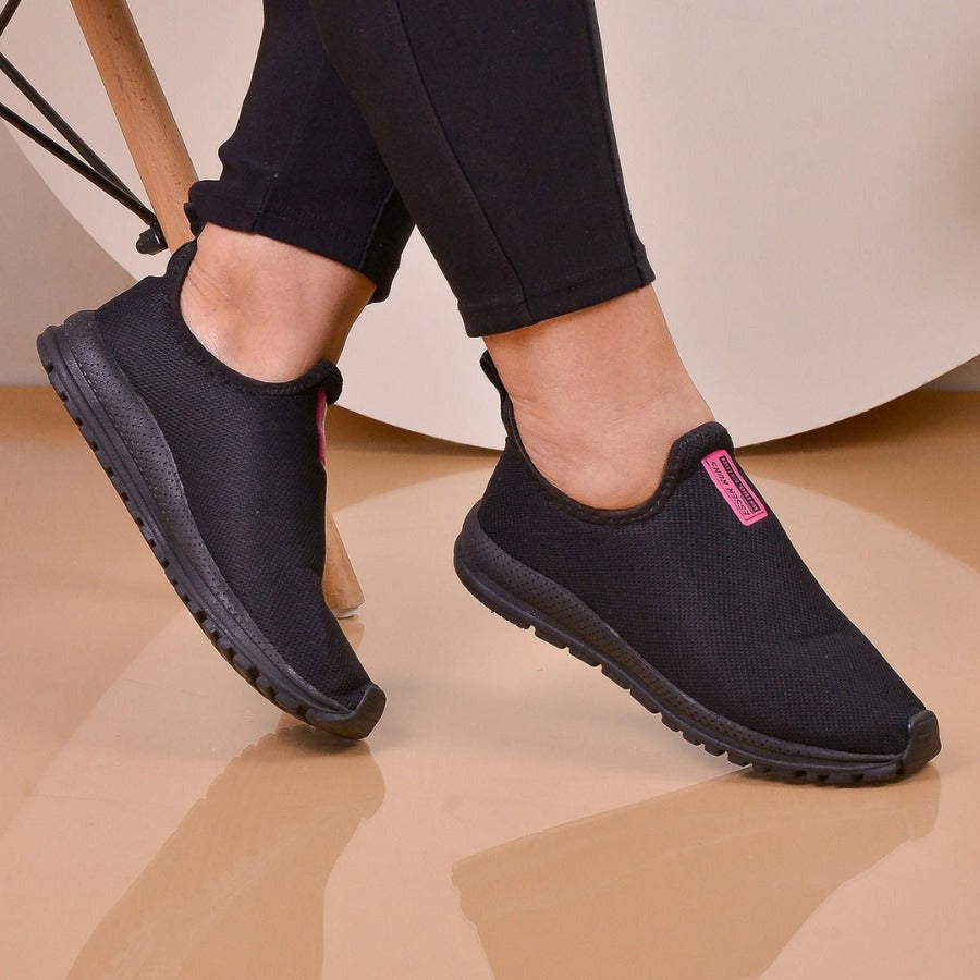 Tênis Meia | Feminino | Calce Fácil Botinha | Ortopédico Esportivo | Sneaker Slip On Casual confortável Academia