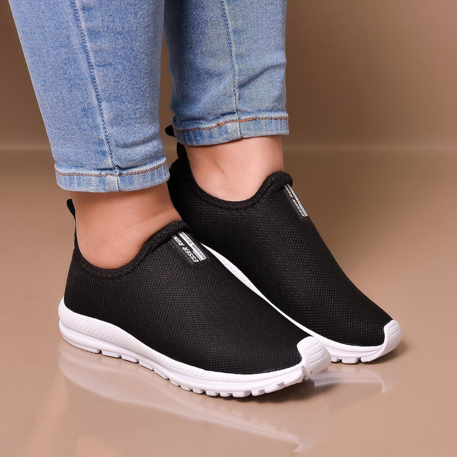 Tênis Meia | Feminino | Calce Fácil Botinha | Ortopédico Esportivo | Sneaker Slip On Casual confortável Academia
