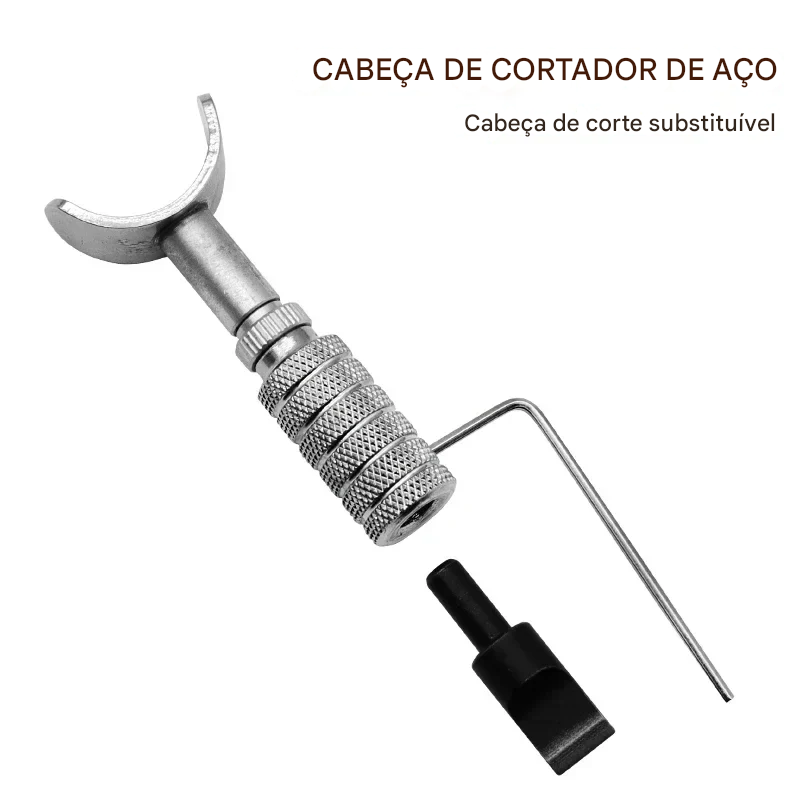 Faca giratória - aço carbono - 360 graus - para gravura em couro - dispositivo de artesanato - escultura - ferramentas de corte