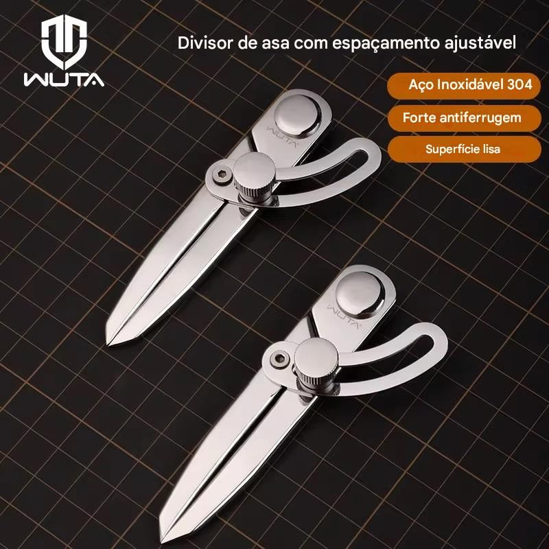 Compasso - WUTA-304 Stainless Steel - ajustável - totalmente polido