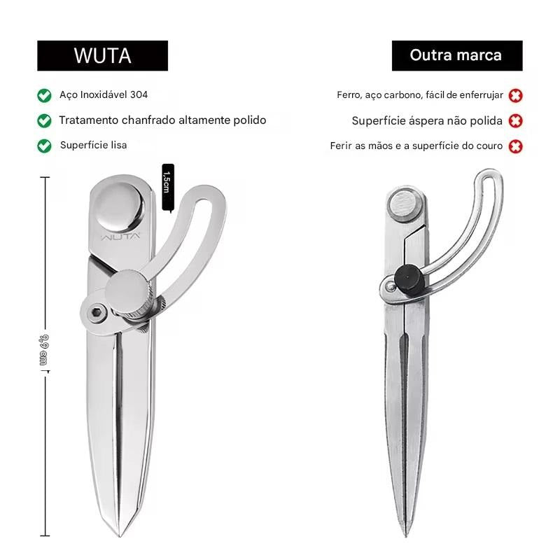 Compasso - WUTA-304 Stainless Steel - ajustável - totalmente polido