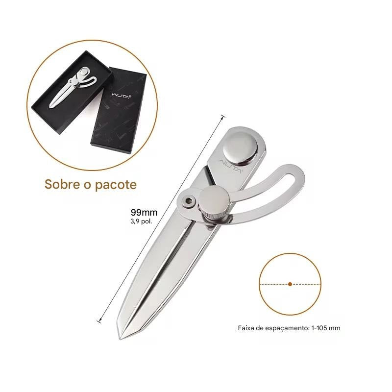 Compasso - WUTA-304 Stainless Steel - ajustável - totalmente polido