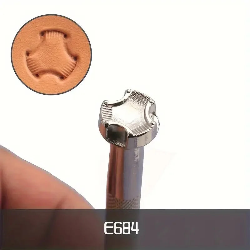 Carimbo Couro - Balaiado - profissional - selos para couro artesanato - trabalho profissional - 10cm - 3 peças