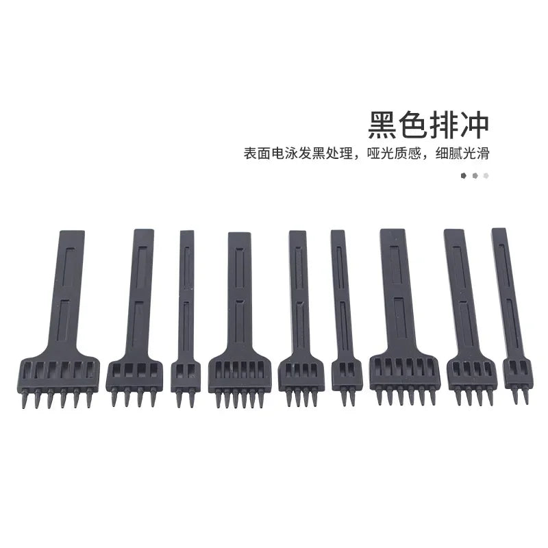 Furador redondo - 1pc - 4/5/6mm - para couro - cor preta - perfurador para costura - para selaria
