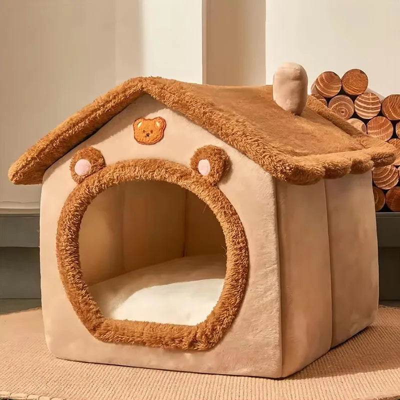 Casa dobrável para animais de estimação, cães e gatos