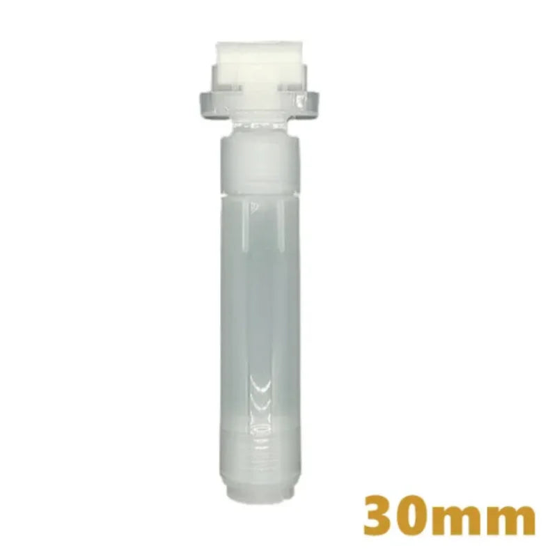 Conjunto de 7 peças de hastes de plástico vazias para caneta 3mm 8mm 10mm 15mm 30mm pintura em couro