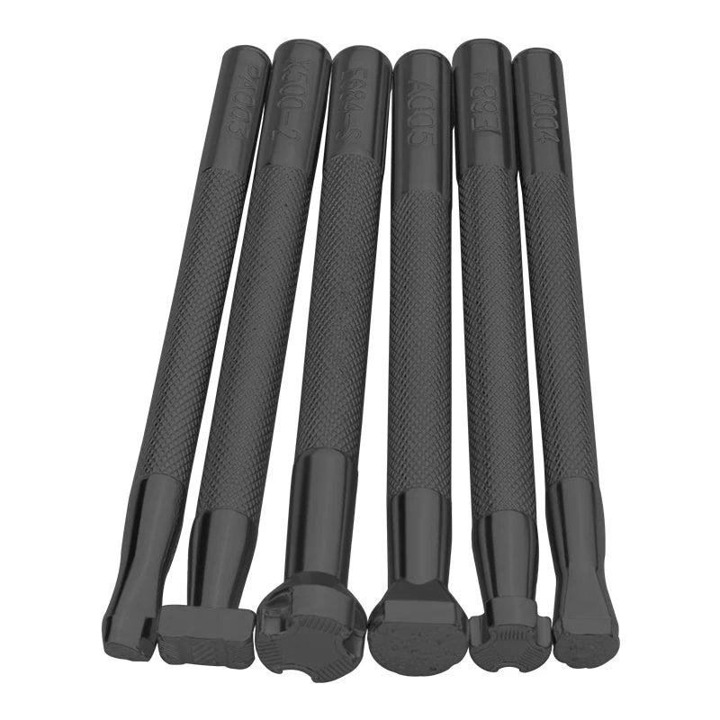 KIT com 6pcs - ferramentas de impressão - de carimbo em couro - selo escultura - selos artesanato em couro