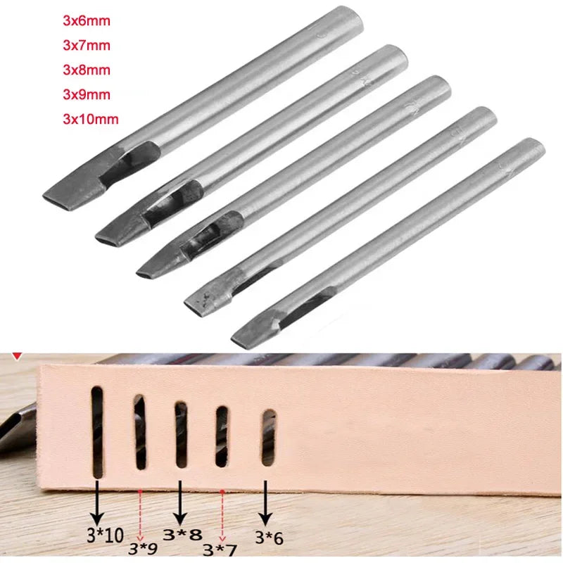 Furador chato de couro para artesanato - 2mm - 3mm- 4mm