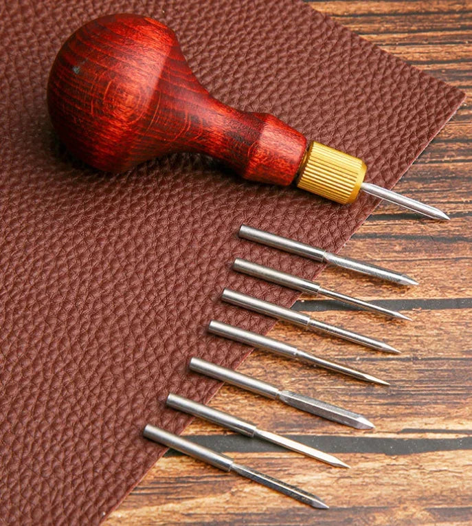 Cravador de corte - Sovela - 1 conjunto Substituível - artesanato - 8 agulhas