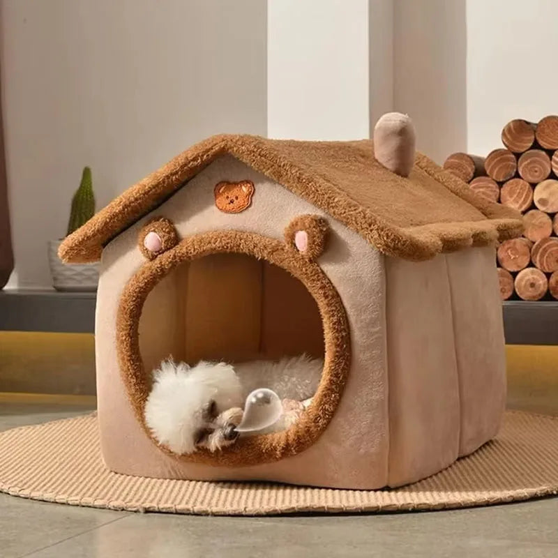 Casa dobrável para animais de estimação, cães e gatos