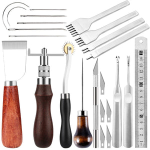 Kit Iniciantes - conjuntos de ferramentas - costura à mão - acessórios de trabalho couro para cinto