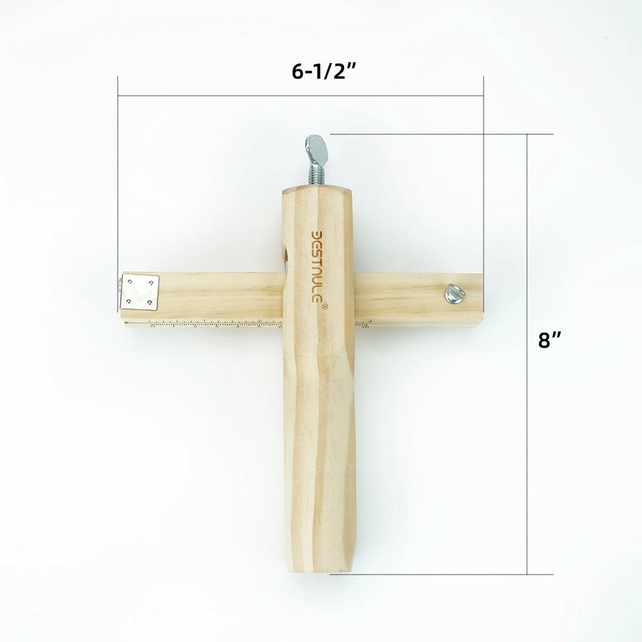 Cortador De Cinta De Couro - De Madeira Especial- Tiras De Couro - com 3 Lâminas