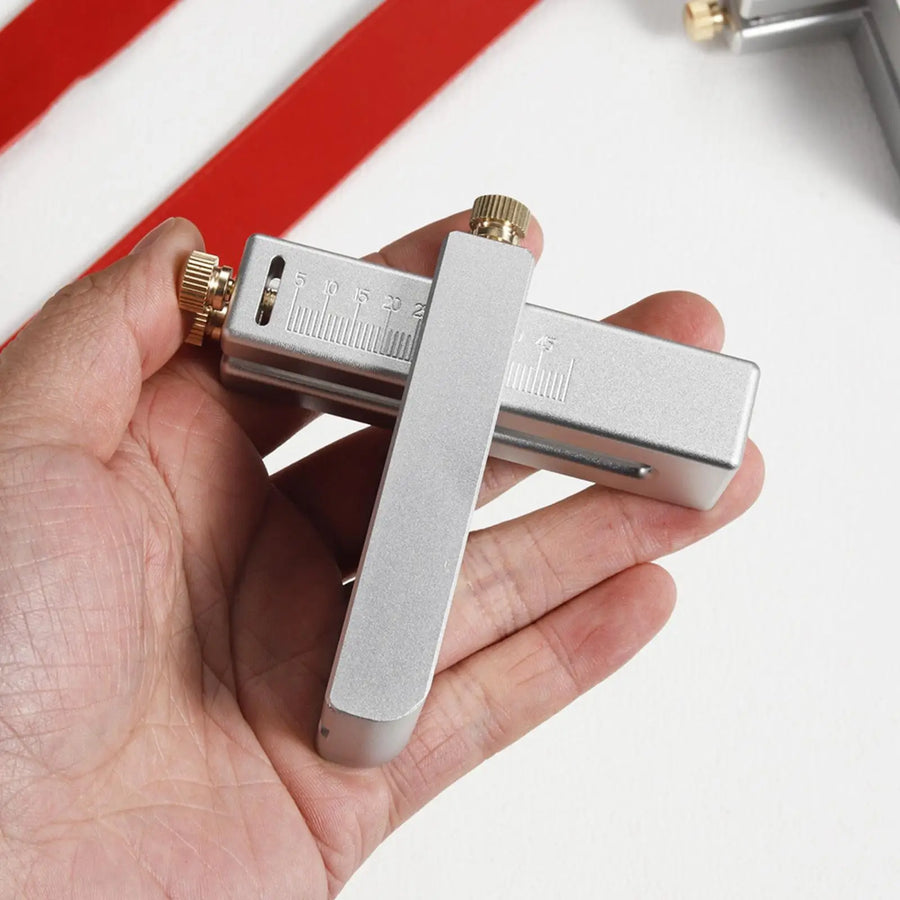 Mini Cortador tiras e tentos de couro - Ferramenta de corte Material de liga de alumínio - Ajustável Largura 5-50mm