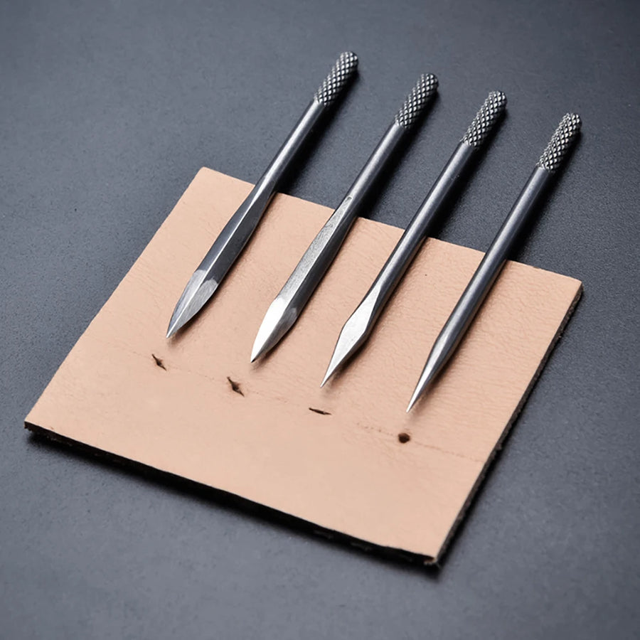 Kit - Cravador de corte - Sovela - 4 em 1 - losango perfuração - ferramentas de costura de couro