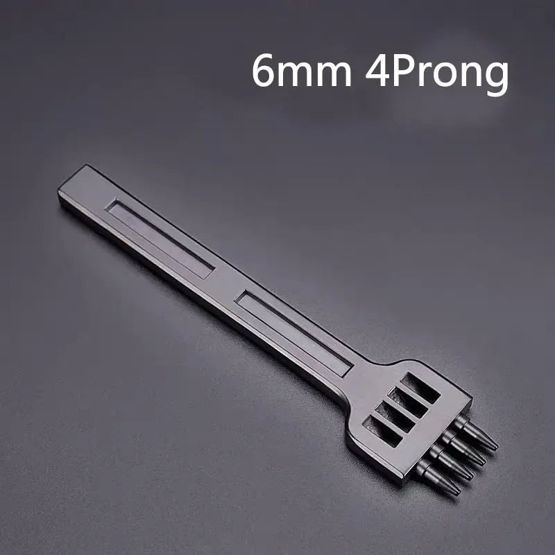 Furador redondo - 1pc - 4/5/6mm - para couro - cor preta - perfurador para costura - para selaria
