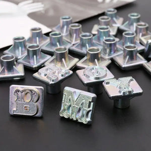 Letras - Alfabeto Aço - para couro - Stampagem - Kit Artesanato De Couro - Ferramentas De Perfuração De Metal - 26Pcs