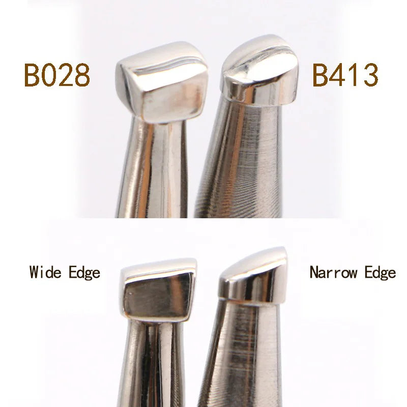 Ferramentas escultura em couro B028, B028-1, B028-2 - 304 Aço Inóx