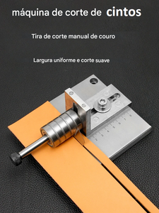 Cortador de tiras 60mm - para correia de couro - ajustável - liga de alumínio - corte couro
