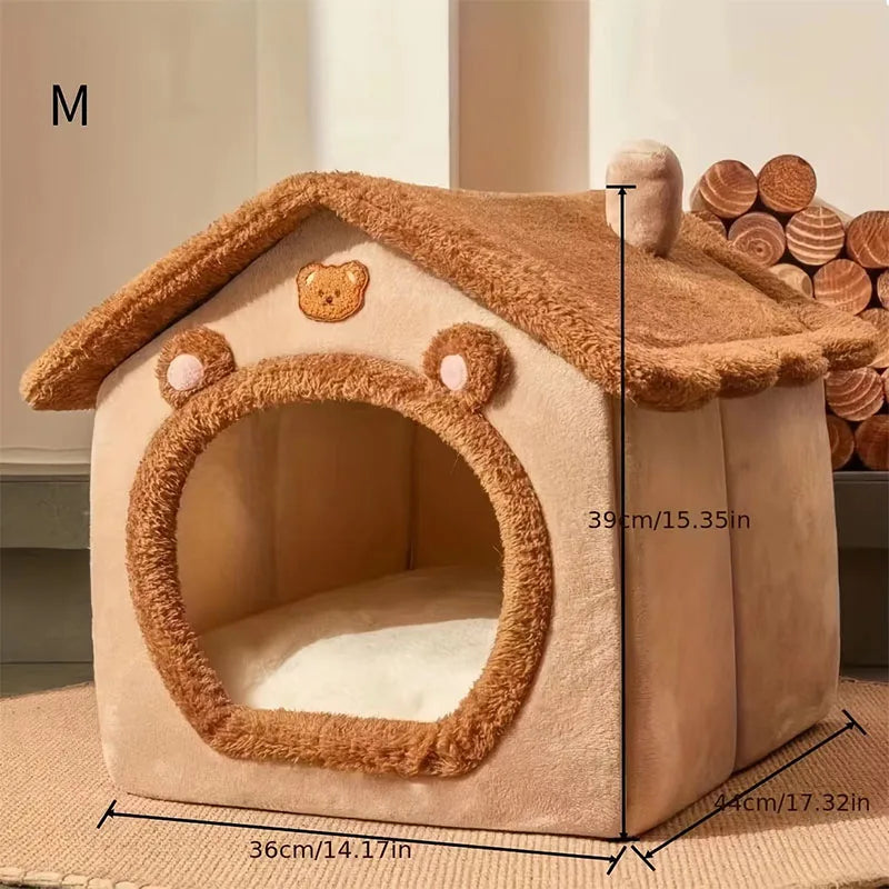 Casa dobrável para animais de estimação, cães e gatos